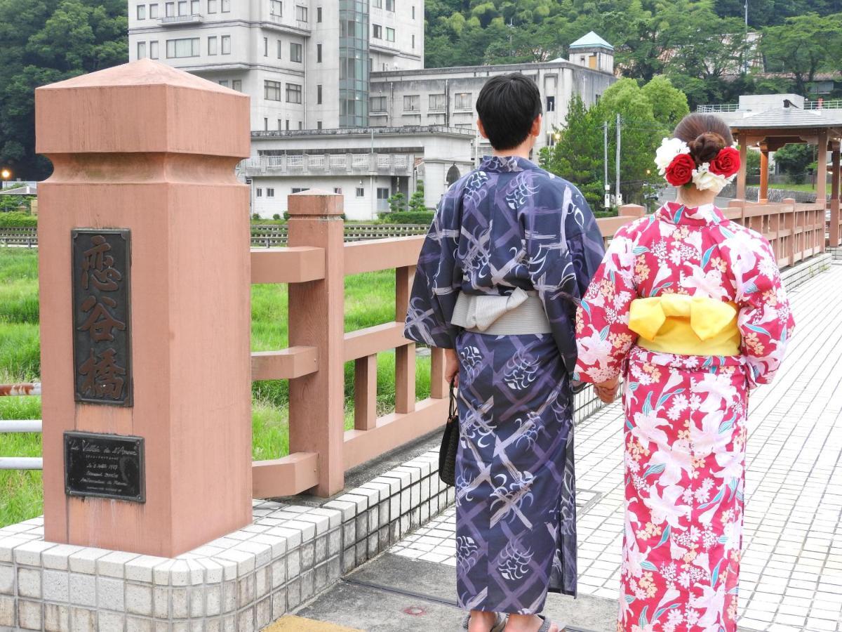 ホテル Kouraku 三朝町 エクステリア 写真